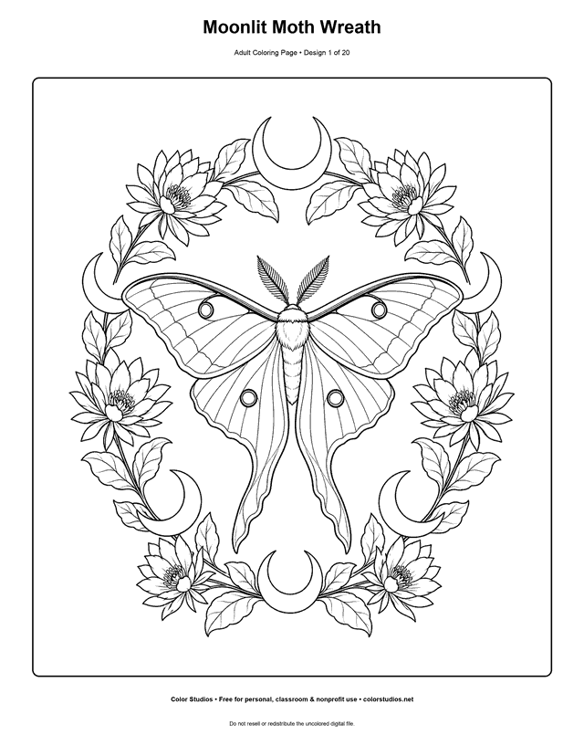 Preview of an original adult coloring page